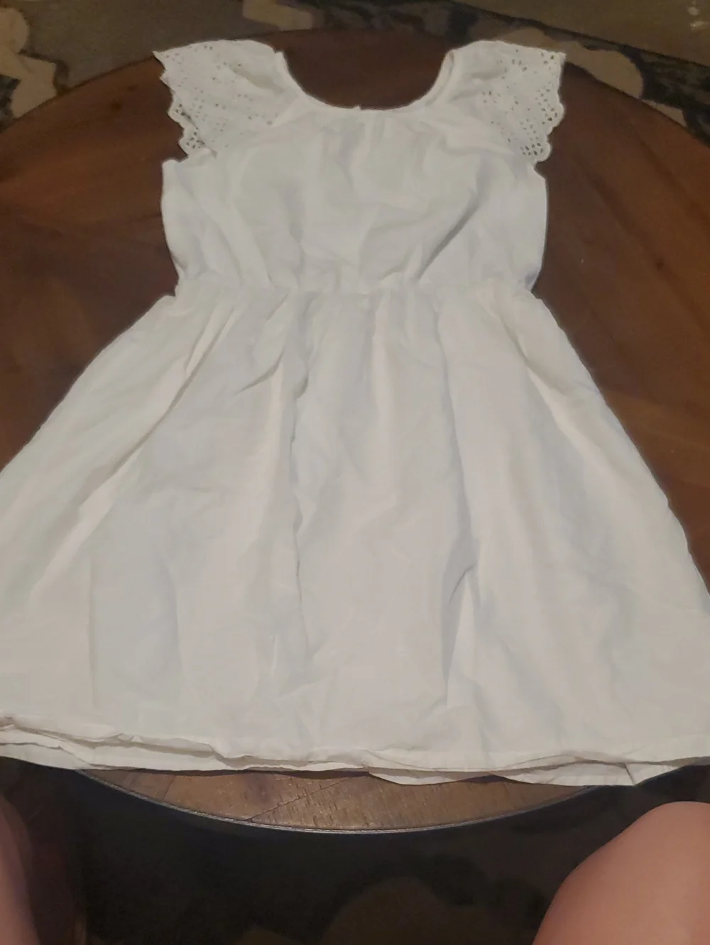 GAP White Eyelet Sleeve Casual Sun Dress